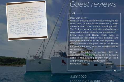 Review img # 9 of the yacht ADRIATIC LION (Lagoon 620)