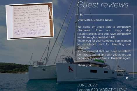 Review img # 10 of the yacht ADRIATIC LION (Lagoon 620)