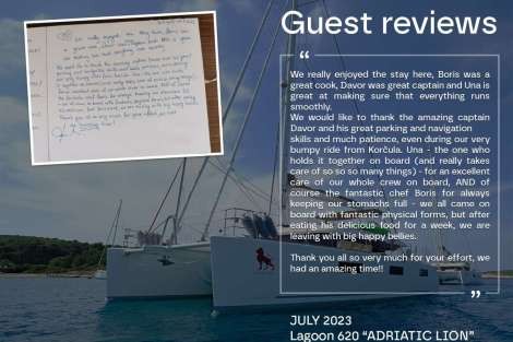 Review img # 18 of the yacht ADRIATIC LION (Lagoon 620)